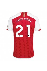 Arsenal Fabio Vieira #21 Jalkapallovaatteet Kotipaita 2023-24 Lyhythihainen